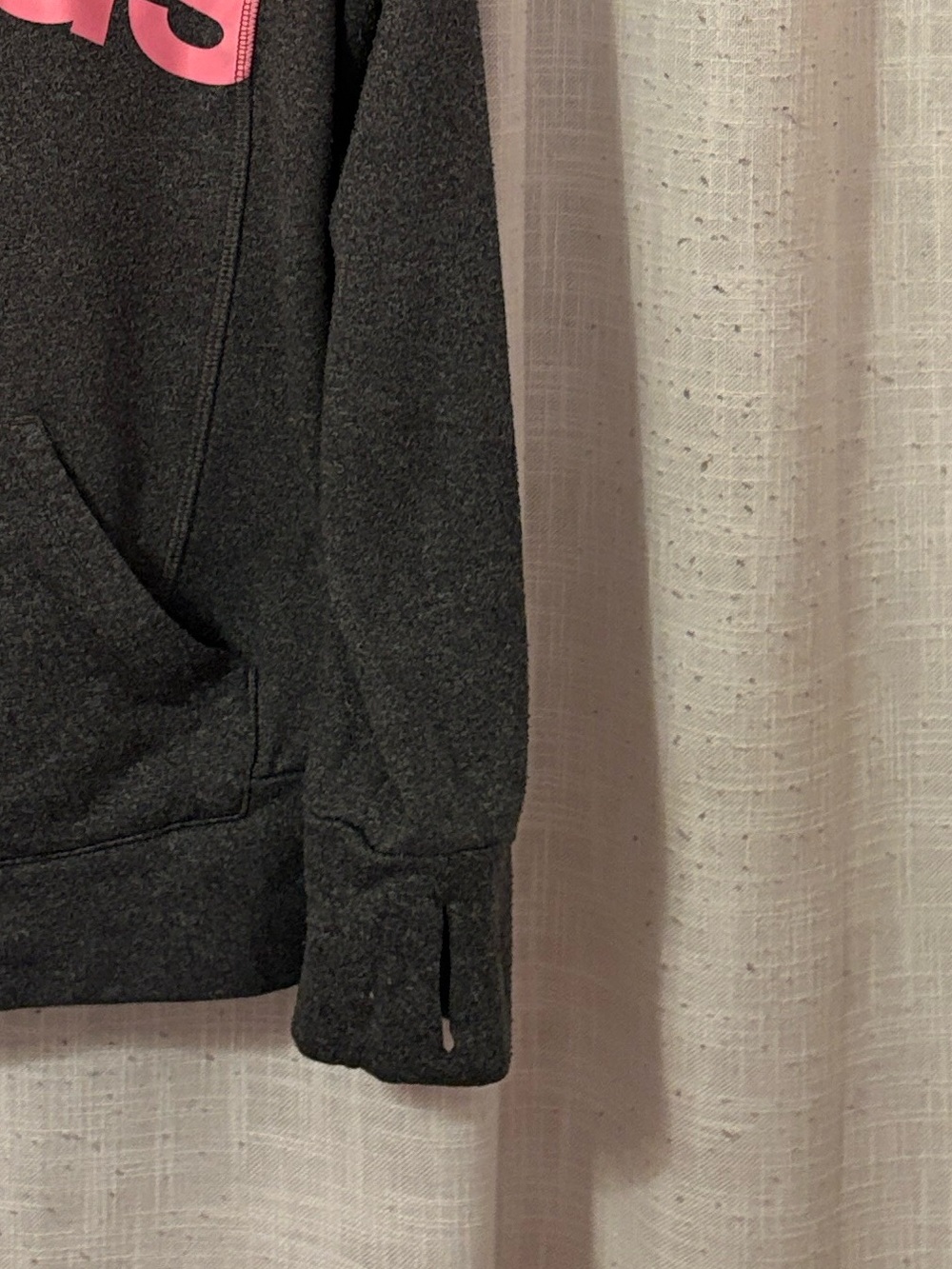 Adidas Gray & Pink On the Go Athletic Hoodie - Picture 4 of 12